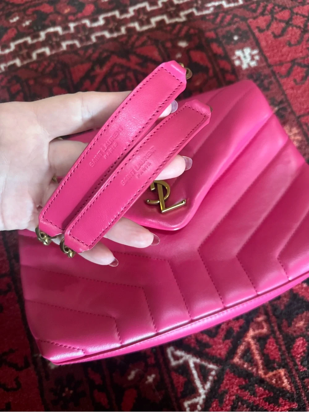 Saint Laurent Small Loulou Leather Shoulder Bag - Picture 9 of 9